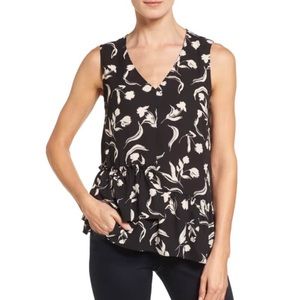 Norstrom Drop Ruffle Tank Top Blouse HALOGEN